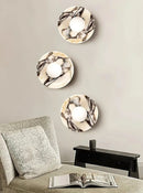 Round Marble Viola Spherical Glass Wall Lamp