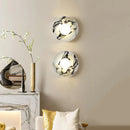 Round Marble Viola Spherical Glass Wall Lamp