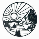 DUOOLN Mountain Scene Metal Wall Art