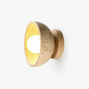 Round Ollina Travertine Wall Lamp