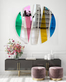 Round Wall Mirror Decor Mirrored Acrylic Art