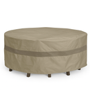 Patio Conversation Set Cover For Round Table 104"Dia. X 31"H Classic Taupe