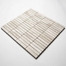 Royal Beige Honed Straight Sticks 5/8x3 Marble Mosaics 11 1/4x12 15/16