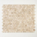 Royal Beige Polished Hexagon Marble Mosaics 10 3/8x12