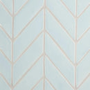 Seafoam Glossy Chevron Ceramic Tiles 2x6