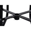 Large 46-Inch Stylish Square Steel Picnic Table W/ Thermoplastic Coating & Umbrella Hole (SAK90547)