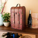 2 Bottle Antique Wooden Wine Box
