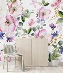 Stylish Modern Light Floral Wallpaper