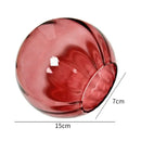 Ruby red swirl glass ball pendant lamp living room decor