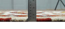Runner 2x4 Ivory and Red Wool Hand Knotted traditional Persian Vintage Antique Southwestern Kazak | TRDCP29524