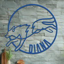 Running Wolf Name Sign