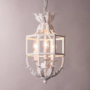 Russian pineapple grey & gold metal cage chandelier kitchen light