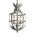 Russian pineapple grey & gold metal cage chandelier kitchen light