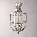Russian pineapple grey & gold metal cage chandelier kitchen light