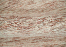 Rust and Ivory Modern Solid Design Hand Tufted Wool Area Rug