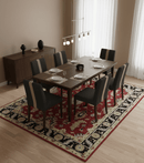 Rust, Olive and Black Hand Knotted Traditional Oriental Custom Made Wool Area Rug