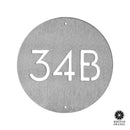 Downing Custom Address Plaque - 2 Sizes - Circular Address Plaque for House Numbers