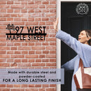 Modern Outdoor House Numbers - 9 Styles - Personalized Address Signs for House