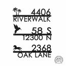 Modern Outdoor House Numbers - 9 Styles - Personalized Address Signs for House