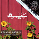 Modern Outdoor House Numbers - 9 Styles - Personalized Address Signs for House