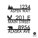 Modern Outdoor House Numbers - 9 Styles - Personalized Address Signs for House