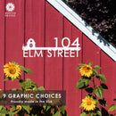 Modern Outdoor House Numbers - 9 Styles - Personalized Address Signs for House