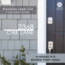 Magnolia Address Plaque - 3 Sizes - Modern Outside House Numbers for Address
