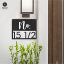Station Park Address Plaque - 4 Styles - Personalized Address Plaque with Numbers