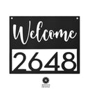 Station Park Address Plaque - 4 Styles - Personalized Address Plaque with Numbers