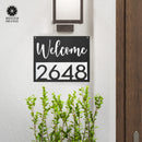 Station Park Address Plaque - 4 Styles - Personalized Address Plaque with Numbers
