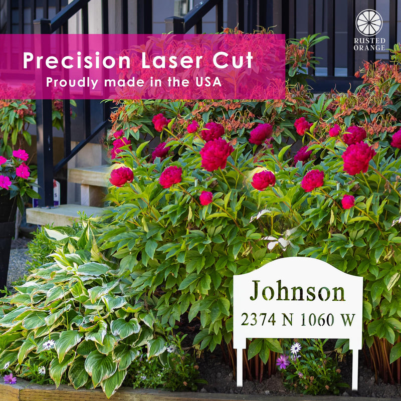 Address Yard Signs with Stakes - Address Signs for Houses for Ground