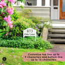Address Yard Signs with Stakes - Address Signs for Houses for Ground