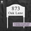 Address Yard Signs with Stakes - Address Signs for Houses for Ground