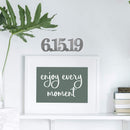 Anniversary Date Sign - Metal Custom Anniversary or Special Date Sign (remake with cuter font, maybe a 2 line option with a short phrase)