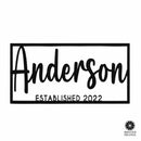 This is Us Family Name Sign - House Name Sign Metal Wall Decor