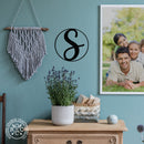 10" Modern Single Letter Monogram - 2 Styles - Custom Monogram Metal Wall Decor