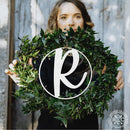 10" Modern Single Letter Monogram - 2 Styles - Custom Monogram Metal Wall Decor