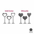 8" Stand-Up Hearts (Two Styles) - Romantic Date Night Decorations