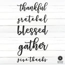 Farmhouse Thanksgiving Wall Words - Home Wall Decor for Bedroom