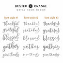 Farmhouse Thanksgiving Wall Words - Home Wall Decor for Bedroom
