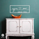 So Happy Together Personalized Name Sign - You And Me sign for bedroom or wedding