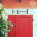 Home Sweet Home - Ranch Sign Front Door Rustic Modern Wall Decor