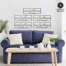 Home Sweet Home Custom - Ranch Sign Front Door Rustic Modern Wall Decor