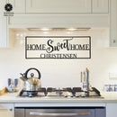 Home Sweet Home Custom - Ranch Sign Front Door Rustic Modern Wall Decor