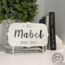 Tabletop Pet Memorial Gift Plaque - Personalized Pet Memorial Plaques