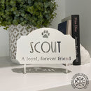 Tabletop Pet Memorial Gift Plaque - Personalized Pet Memorial Plaques
