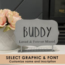 Tabletop Pet Memorial Gift Plaque - Personalized Pet Memorial Plaques