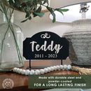 Tabletop Pet Memorial Gift Plaque - Personalized Pet Memorial Plaques