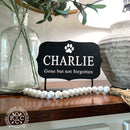Tabletop Pet Memorial Gift Plaque - Personalized Pet Memorial Plaques