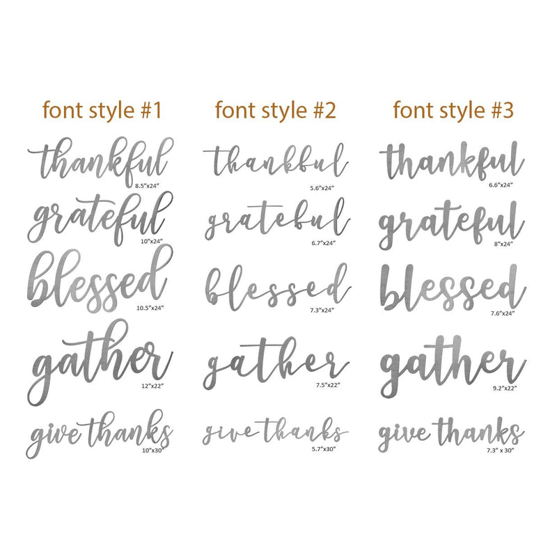 Farmhouse Thanksgiving Wall Words - Home Wall Decor for Bedroom